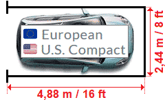 What are the standard dimensions of car park?